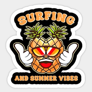 Surfing And Summer Vibes Sticker